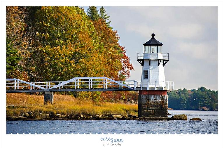 Doubling Point Light on the Kennebec River in Maine