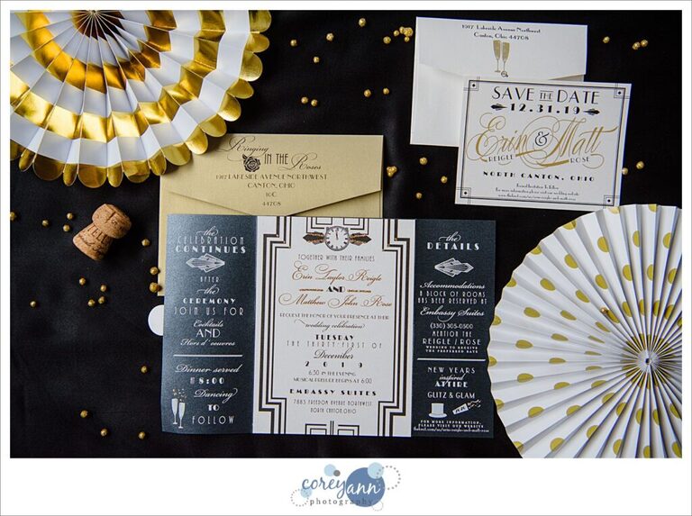 Paper Twigs New Years Eve Wedding Stationery