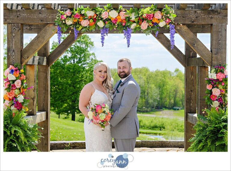 May outdoor wedding at Mapleside Farms