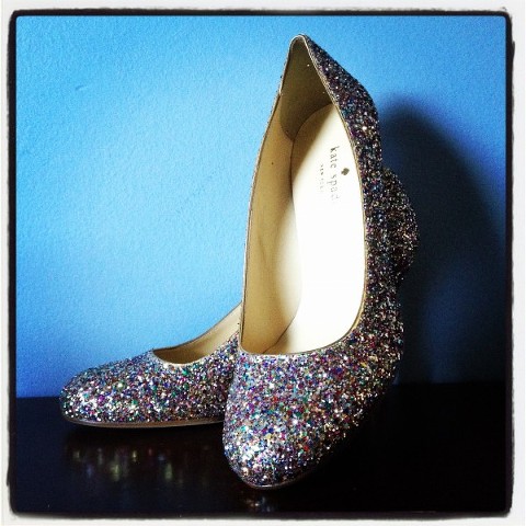 karolina glitter heels from Kate Spade