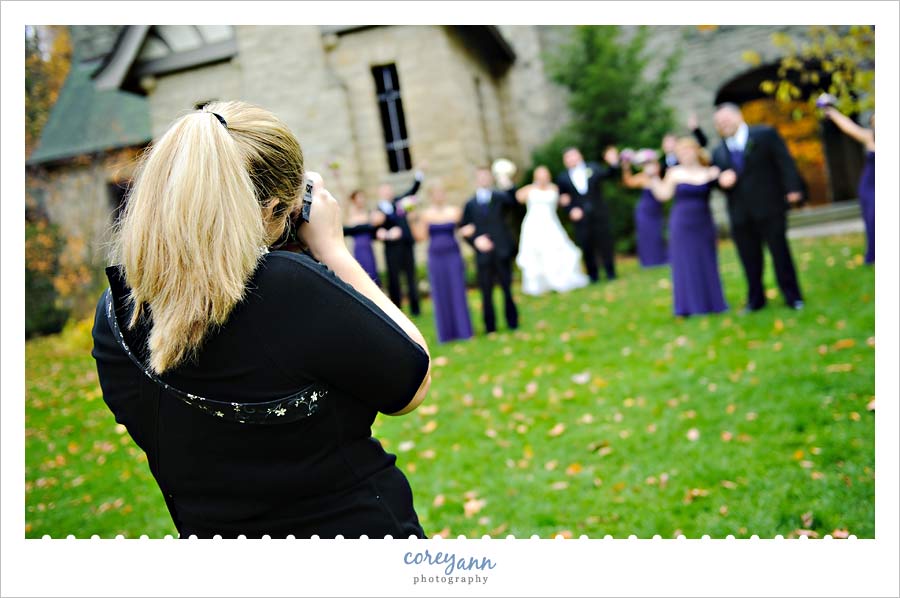 photographing a bridal party in northeast ohio