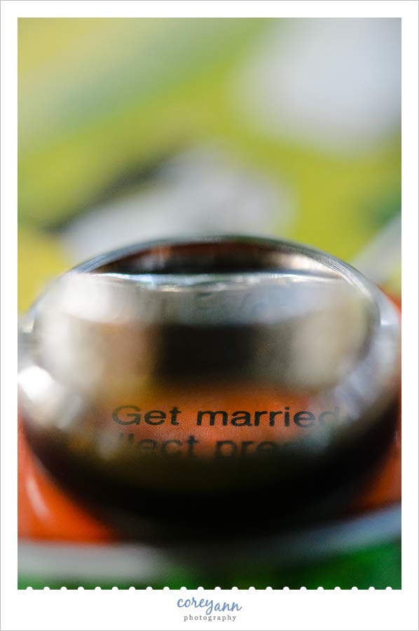 wedding rings on the game of life game board