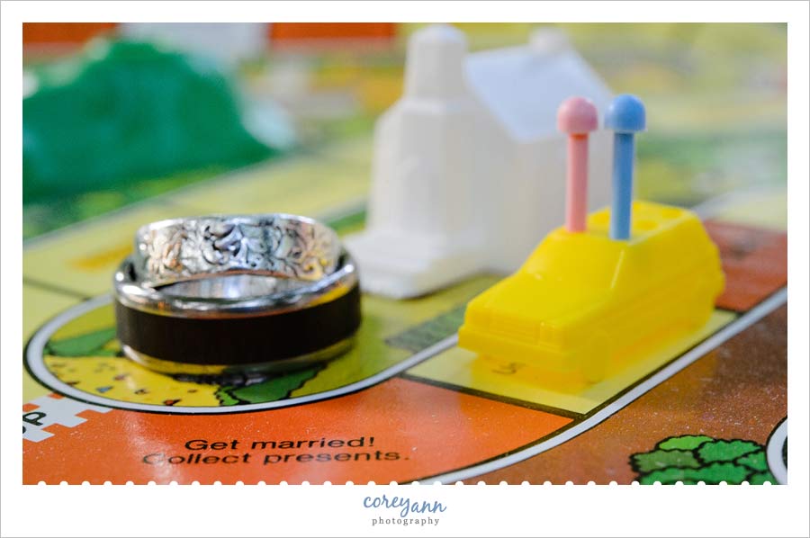 wedding rings on get married piece of the game of life