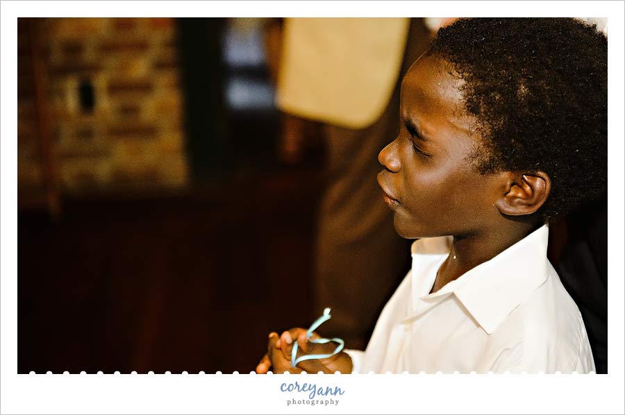 nephew blessing dinner at spread eagle tavern