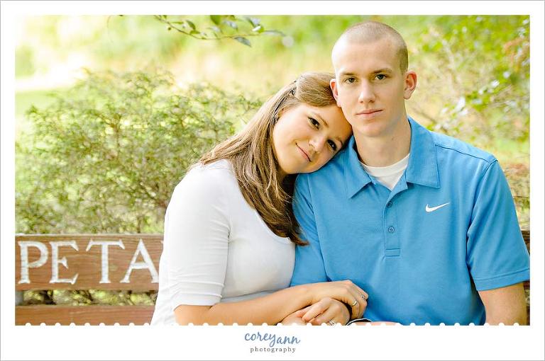 engagement session at price park in north canton