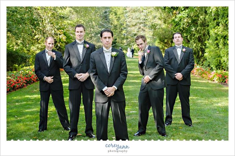 groomsman being silly at mill creek metropark