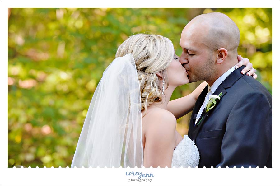 wedding portrait at canton garden center in ohio