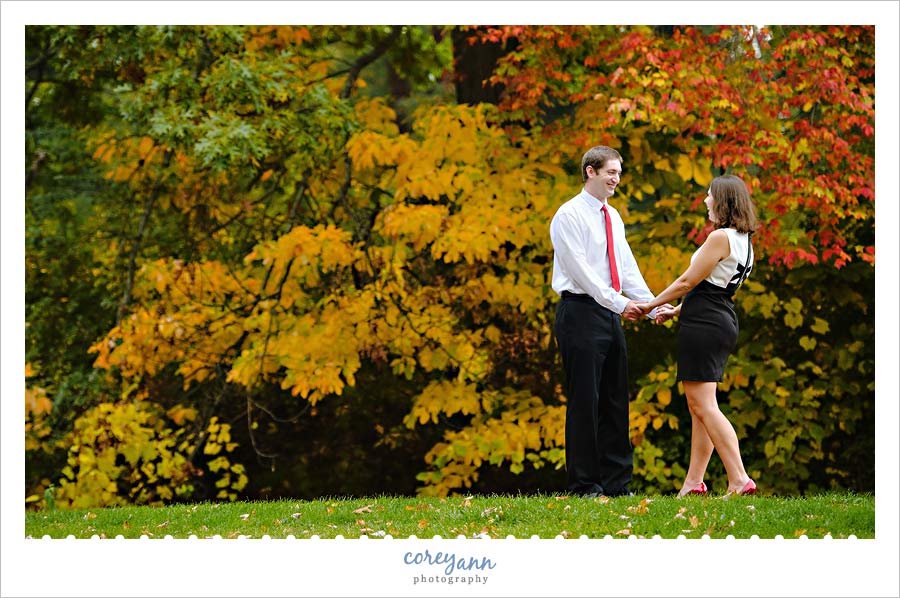 engagement session at canton mckinley monument park in canton ohio