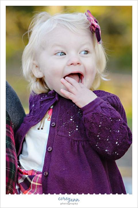 toddler excited when seeing her father