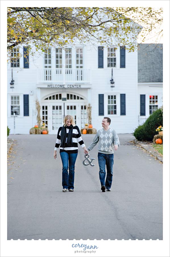 engagement portrait with & in north canton