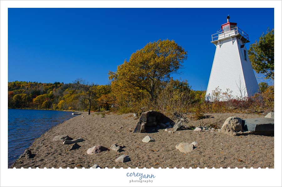 Belyeas Point Lighthouse in New Brunswick Canada