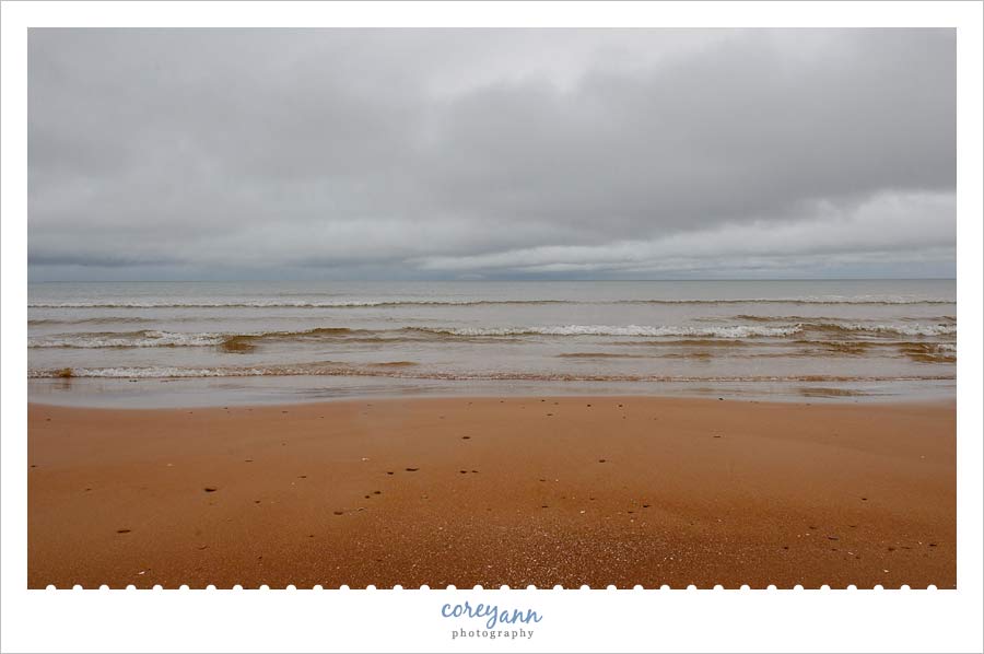 red sand beach on prince edward island