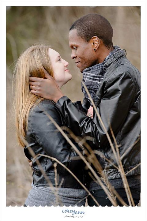 engagement session in Ohio during the spring