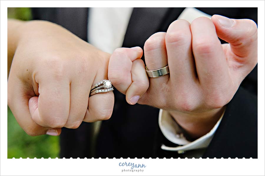 Nancy Bride Talk bride and groom pinky swear