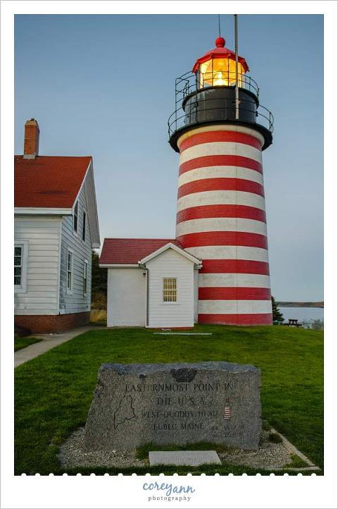 West Quoddy Lighthouse in Lubec Maine