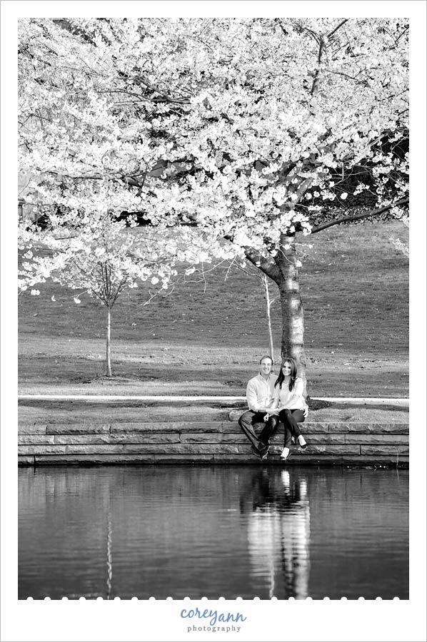 wade lagoon engagement session in cleveland ohio