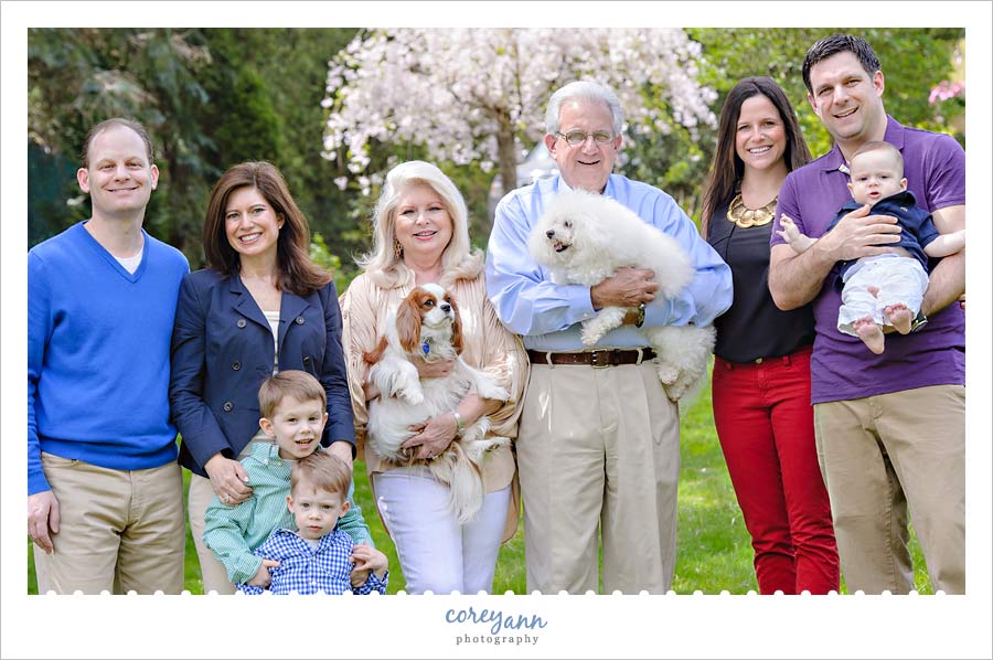 family portrait in northeast ohio in may