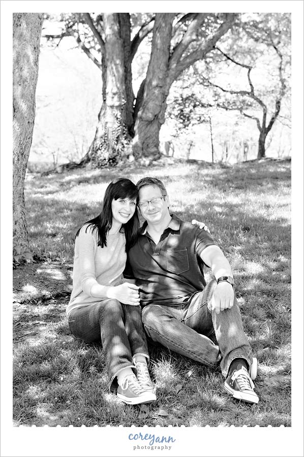 engagement session at wade oval in cleveland ohio