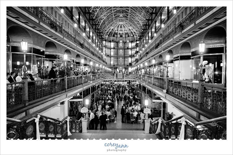 wedding reception at the arcade downtown cleveland