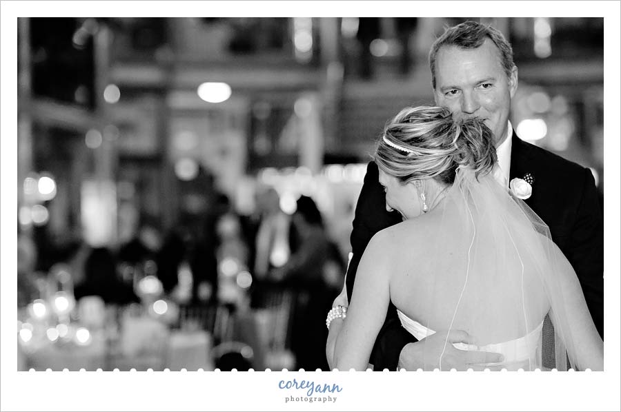bride and groom first dance