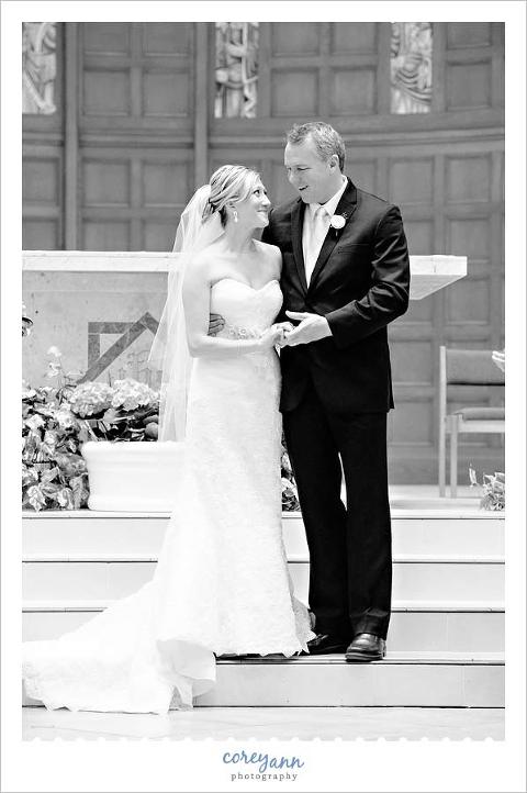 wedding ceremony at st christopher in rocky river ohio