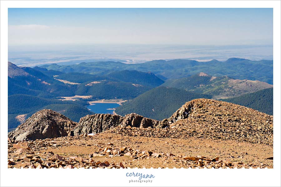 View from Pikes Peak in Colorado