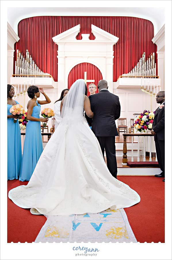 wedding ceremony at westlake united methodist church