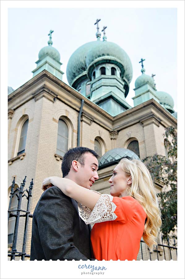 engagement portrait in tremont near cleveland ohio