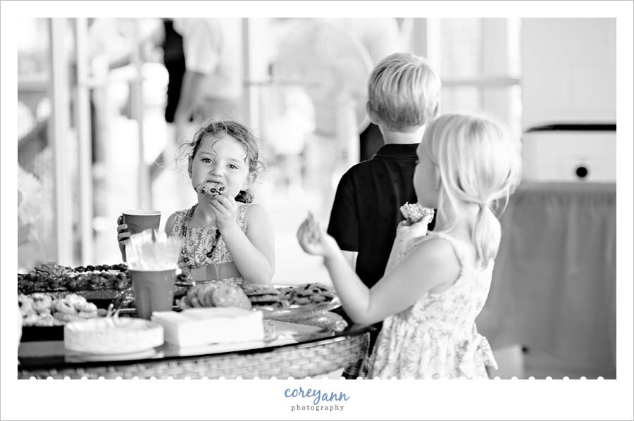 child eating a cookie