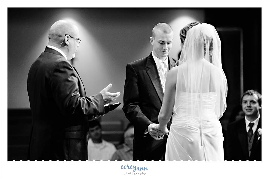 Kathleen and Derek's Canton Wedding wedding ceremony at greenwood christian church