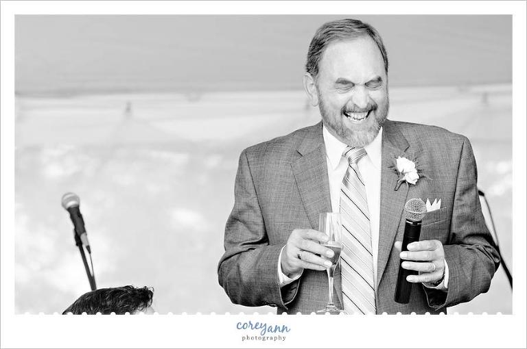 father of bride welcome speech during wedding reception
