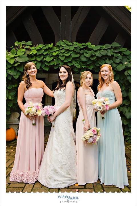 bridesmaid portrait at stan hywet in akron ohio