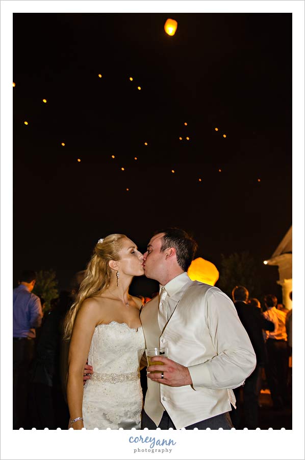 evening wish lantern release at westwood country club