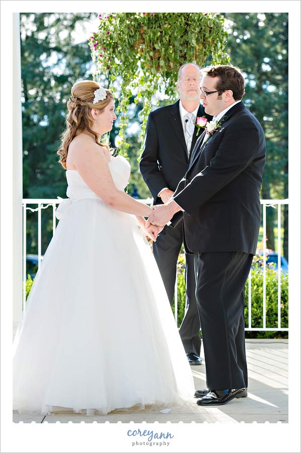 outdoor ceremony at westwood country club in ohio