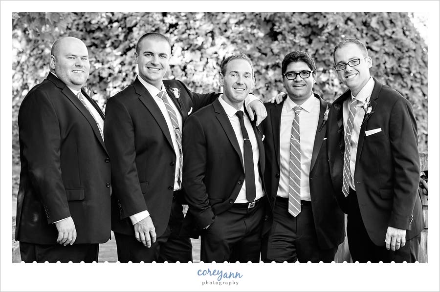 casual groomsman portrait in Ohio