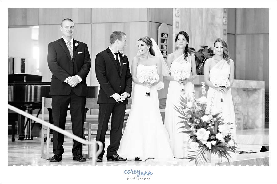 wedding ceremony at the church of the gesu
