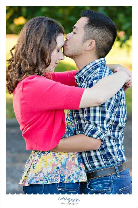 engagement session at silver lake in ohio