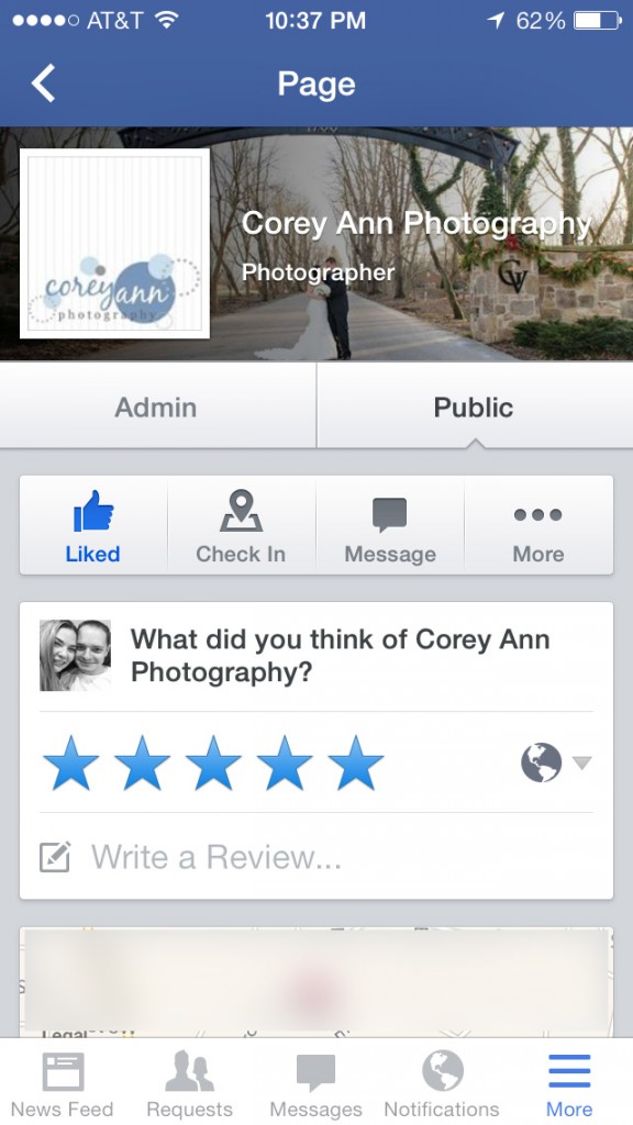 Find Star Ratings on Facebook