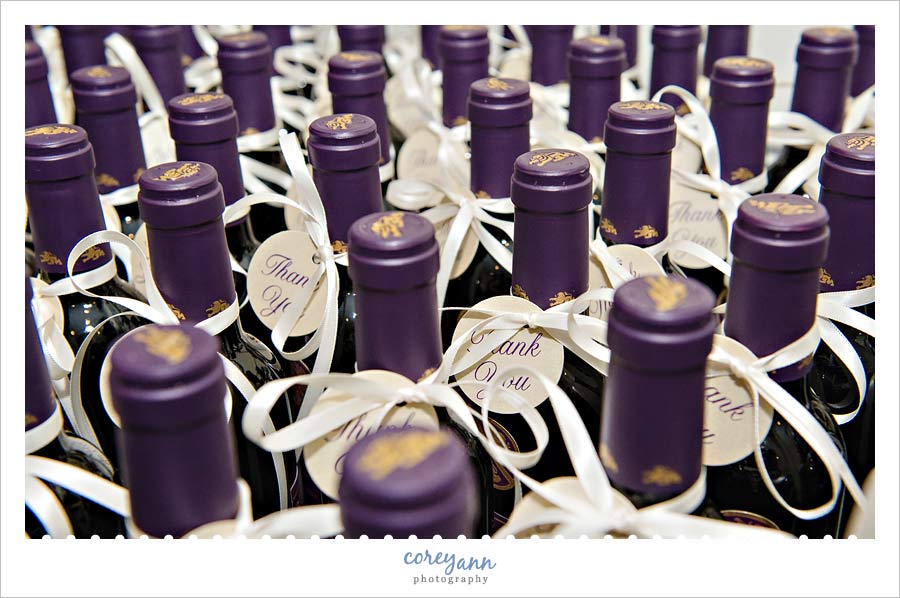 wine wedding favors