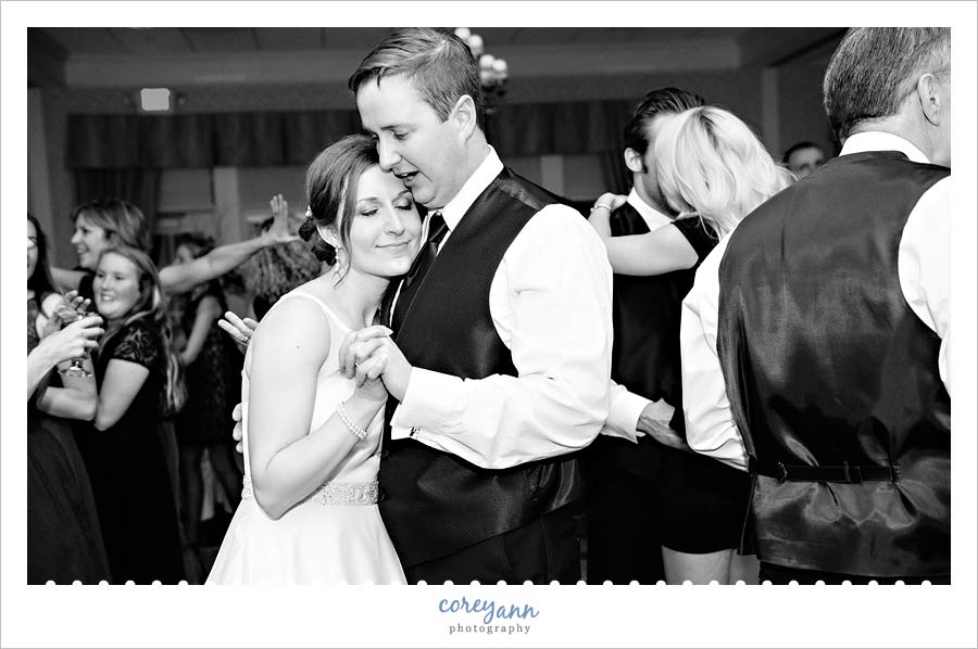 wedding reception at westwood country club in ohio