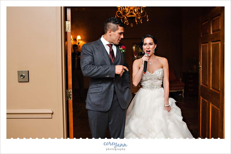 bride and groom entrance to jay z public service announcement