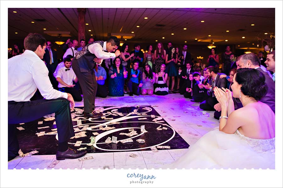 greek drunk dance at wedding reception