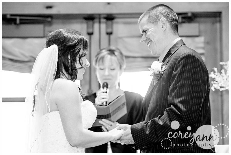 wedding ceremony at gervasi vineyard in canton ohio