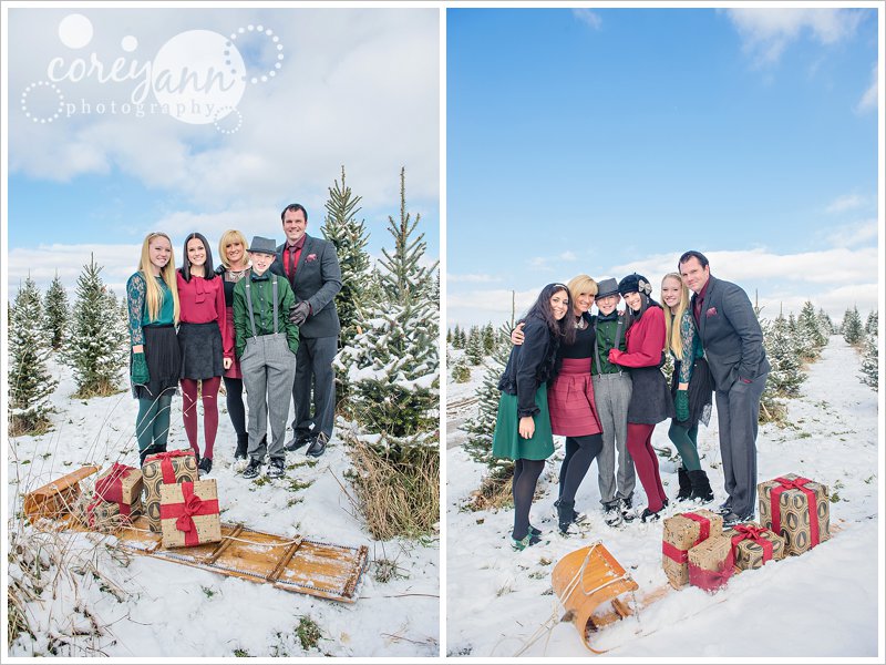 vintage themed christmas card photo