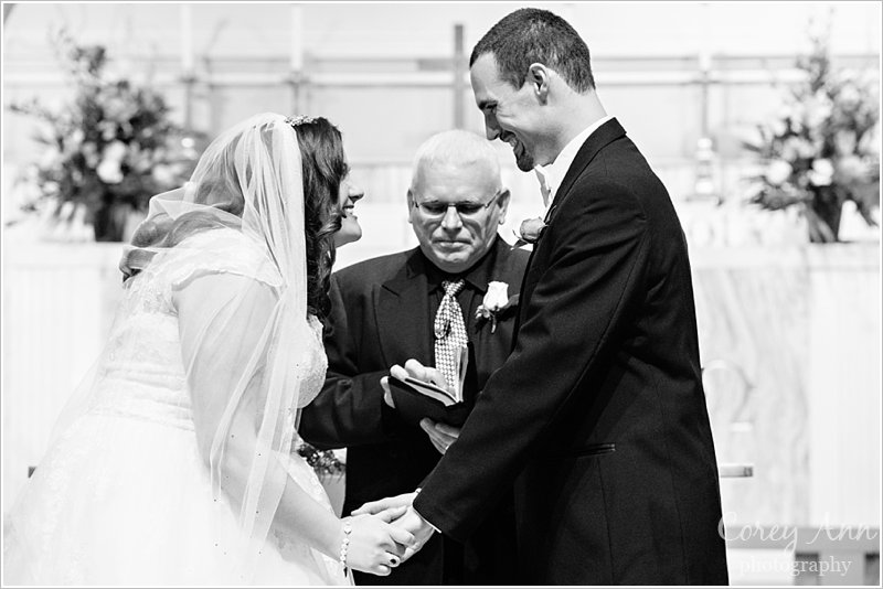 wedding ceremony in march in canton ohio