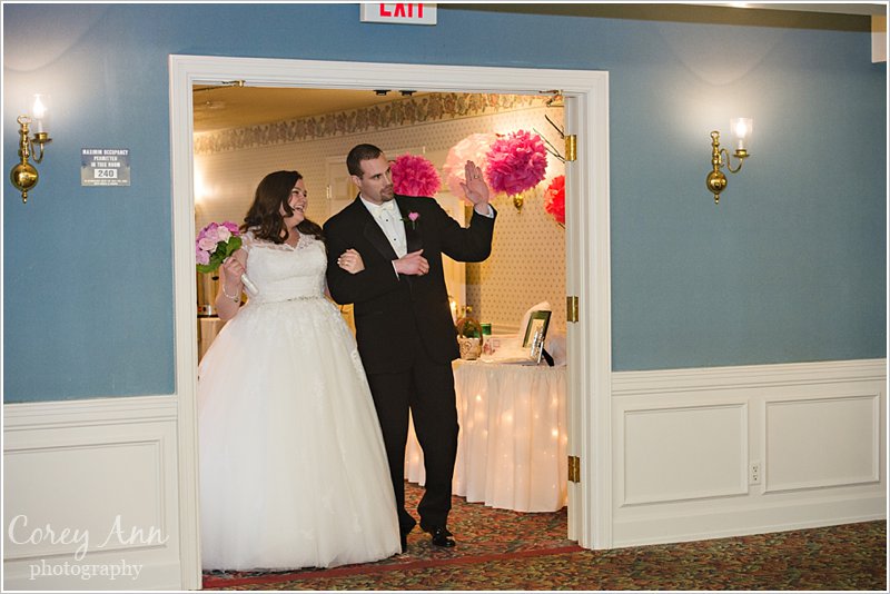 entrance into wedding reception in north canton ohio