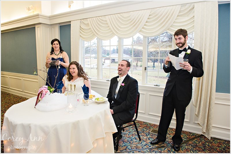 wedding reception at north canton civic center in ohio