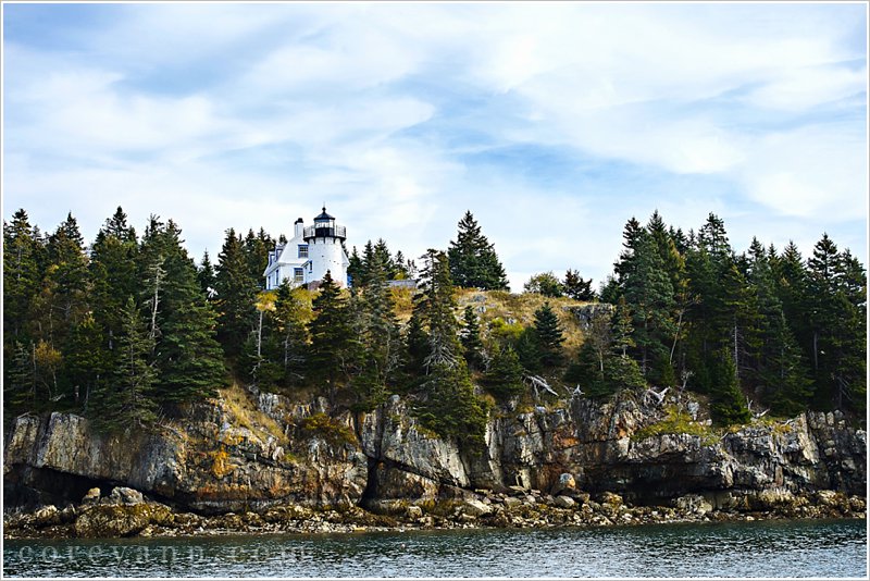 bear island lighthouse on mount desert island
