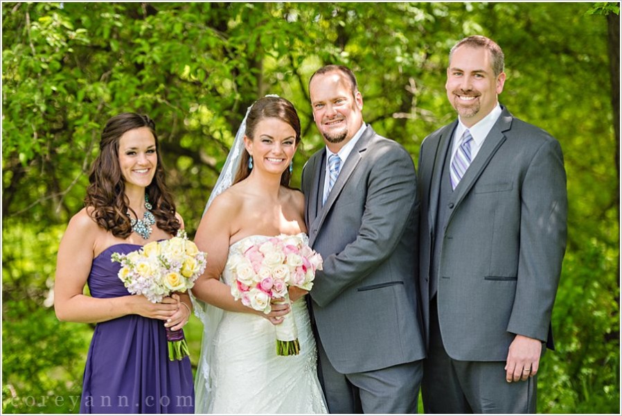 small bridal party in northeast ohio
