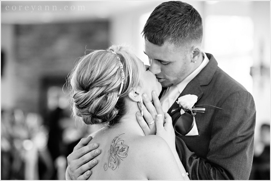 first dance at wedding reception in medina ohio